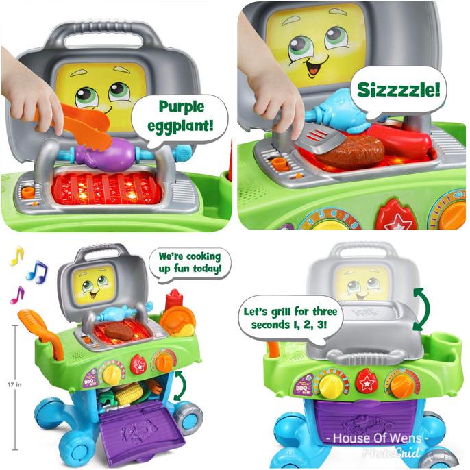 Leapfrog Smart Sizzlin Bbq Grill - Mainan Anak Original