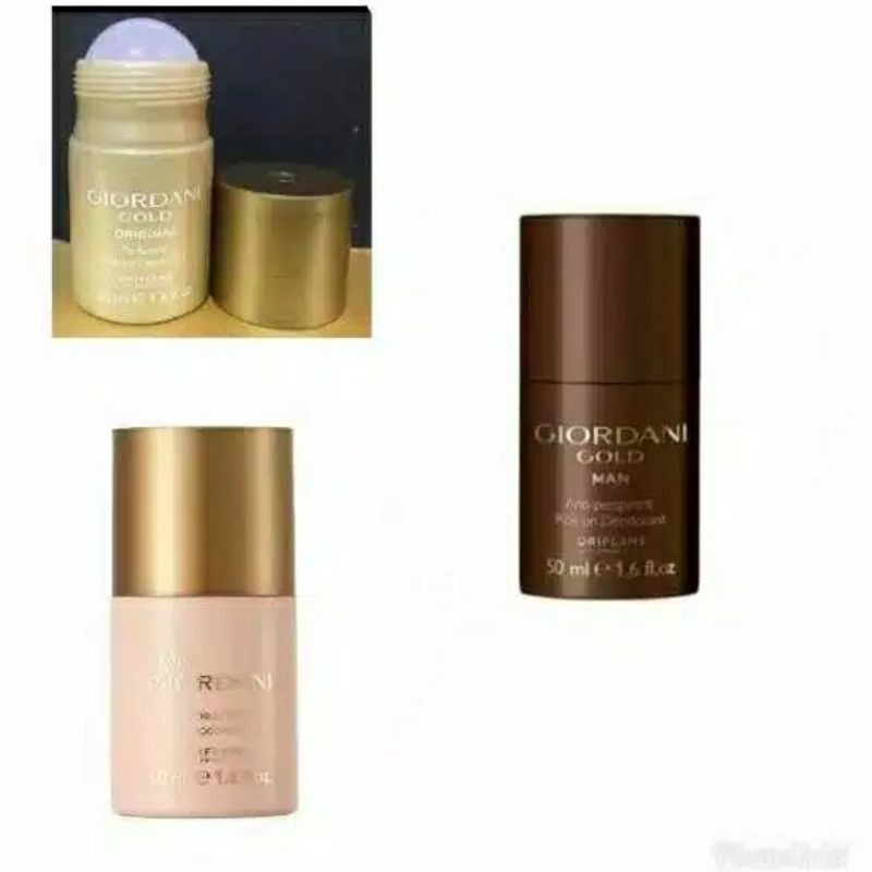 giordani gold original/ miss giordani perfumed roll on deo