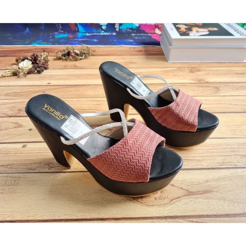 ABBUSHOES Us 109 wedges kokop silang rajut melborn 9cm