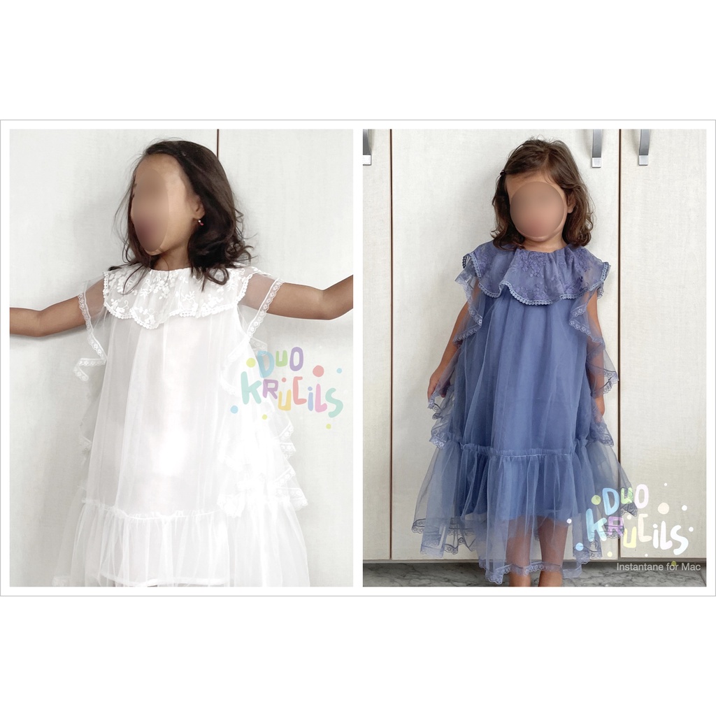 DRESS IMPORT anak model waterfall | DUO KRUCILS