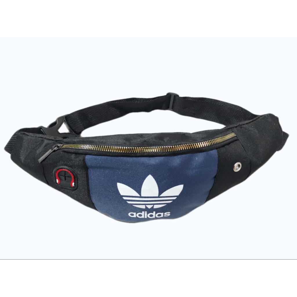 COD Tas Selempang Pria Waistbag Tas Pinggang Sleting GOLD Trendy