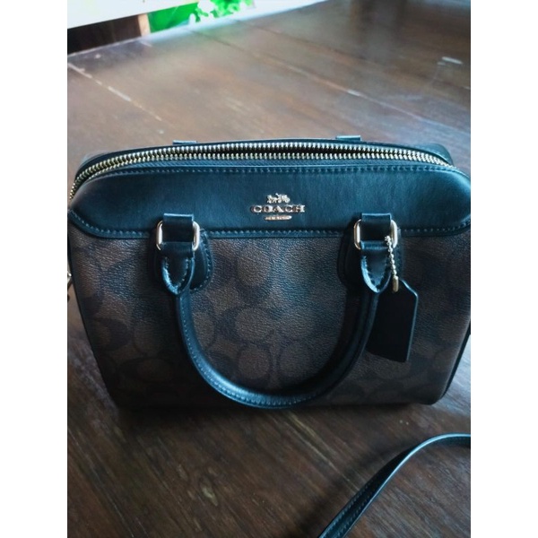 Preloved Tas Coach Mini Bennet Mahogany