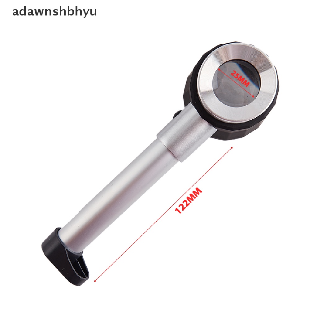 Kaca Pembesar Gagang adawnshbhyu 10X Dermatoscope Clear Vision Dengan Skala Ukur Lampu Led