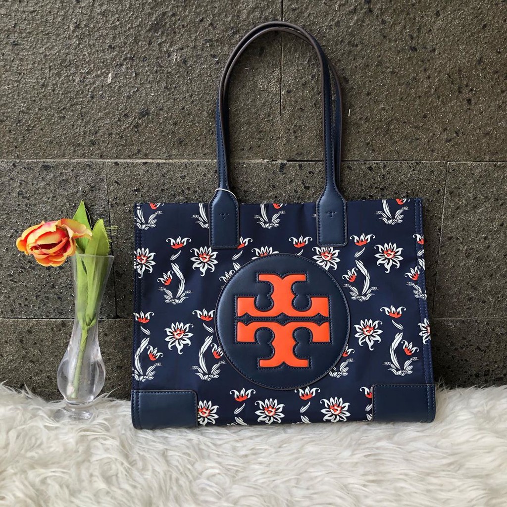 tory burch ella printed mini tote