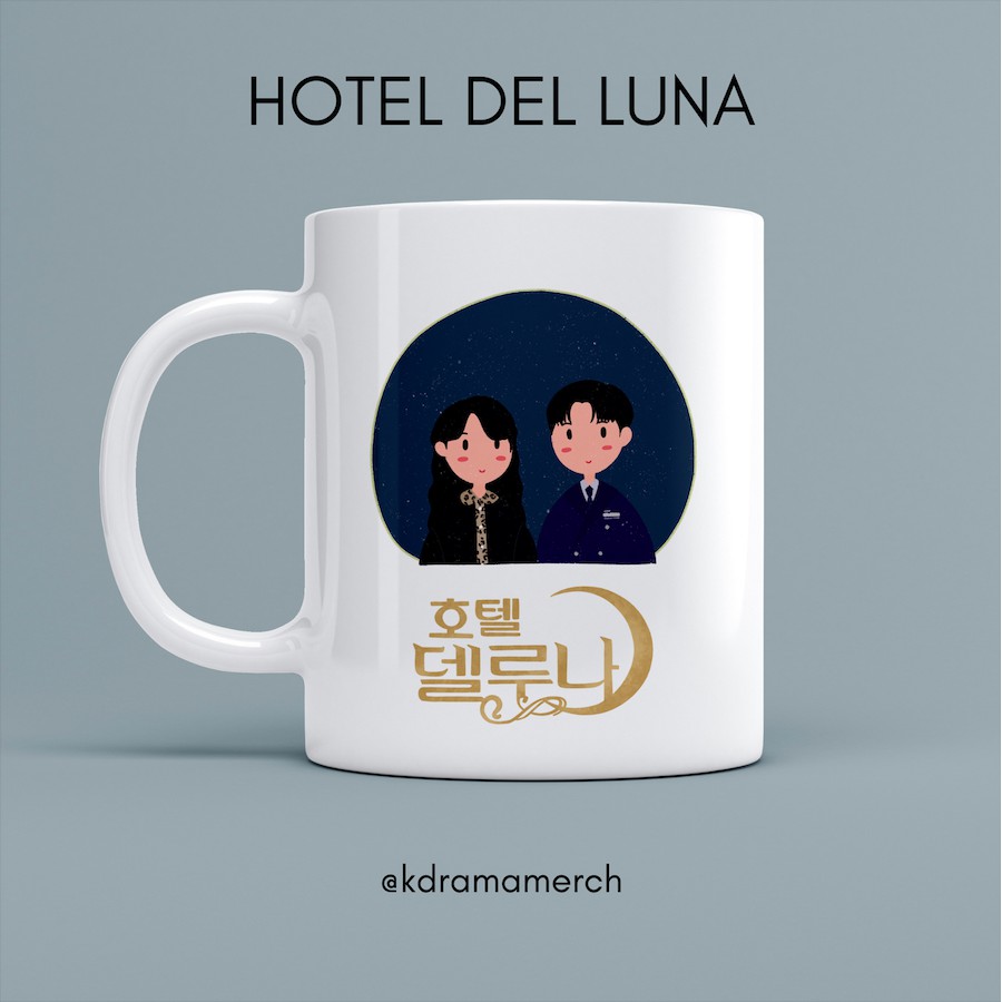 HOTEL DEL LUNA DRAMA MUG / GELAS / DRAMA KOREA FANKIT / DRAKOR / MUG KERAMIK / KDRAMA