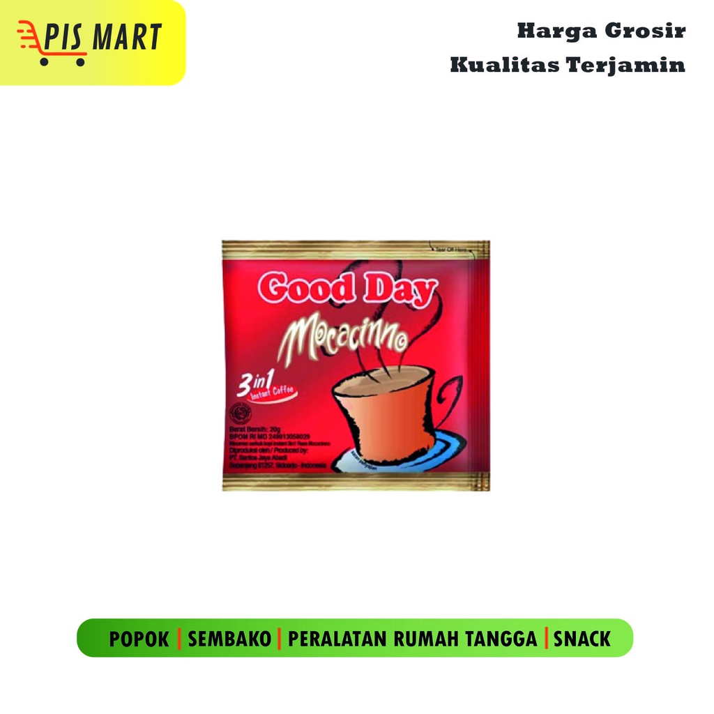 

Good Day Moccacino Kopi Instan Mocacinno Sachet 10 pcs