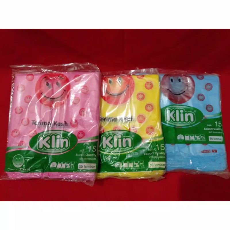 Murah Lebai !! kantong kresek plastik smile 15 cm x 37 cm klin