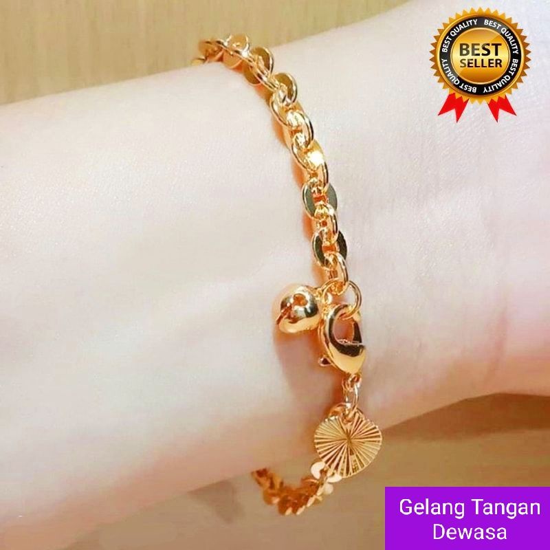 COD Gelang nuri xuping lapis emas aksesoris fashion wanita dewasa