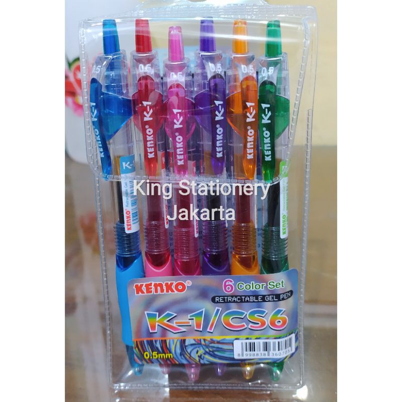 

[SET] Pulpen Kenko K1 CS6 isi 6 Warna