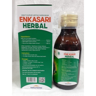 Jual ENKASARI HERBAL 120ML CAIRAN KUMUR DAN TELAN UNTUK SARIAWAN BAU ...