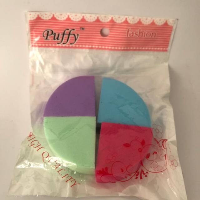 Sponge tetes segitiga puffy isi 4