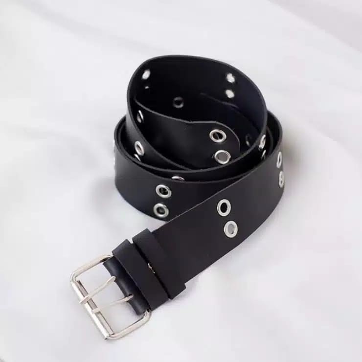 RING BELT KOREA LUBANG 2 TERBARU IKAT PINGGANG WANITA KEREN GESPER - GSP-RODA-JARUM-2-BADAN-TB