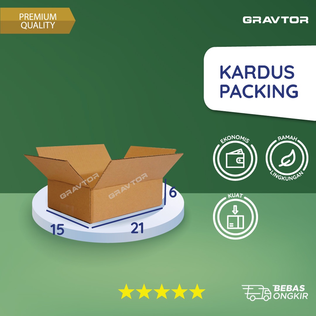 

Box | Dus | Kotak | Kemasan | Kardus Polos Packing 21x15x6