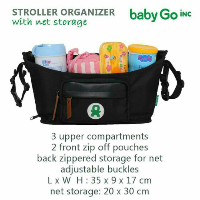 Babygo Inc Stroller Organizer - Authorized distributor Baby Go Inc - babygoinc tas bayi
