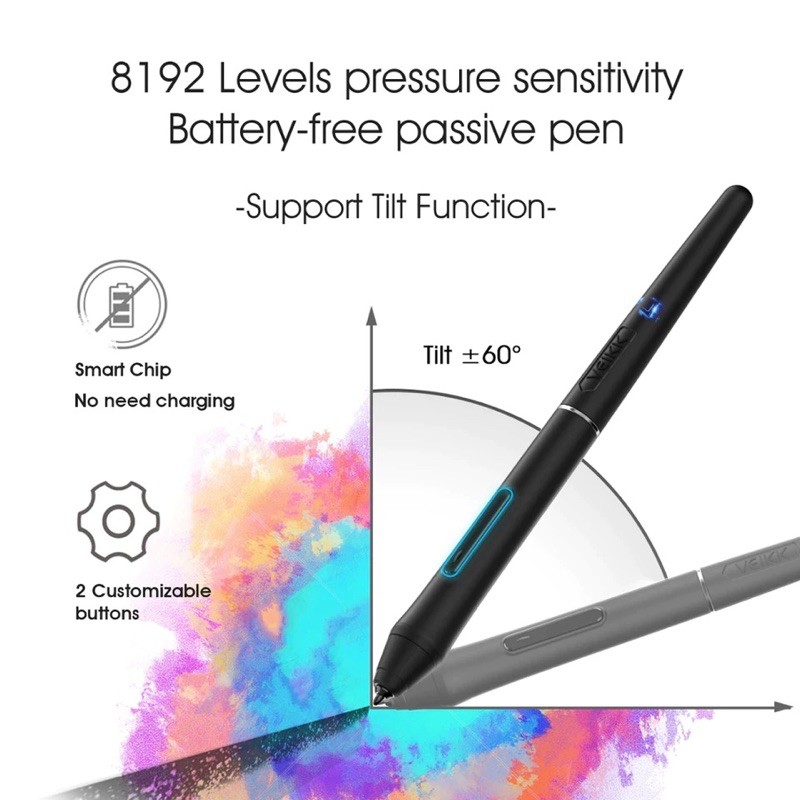 VEIKK VK640 Digital Graphic Drawing Pen Tablet OSU Alter S640 A30 A50