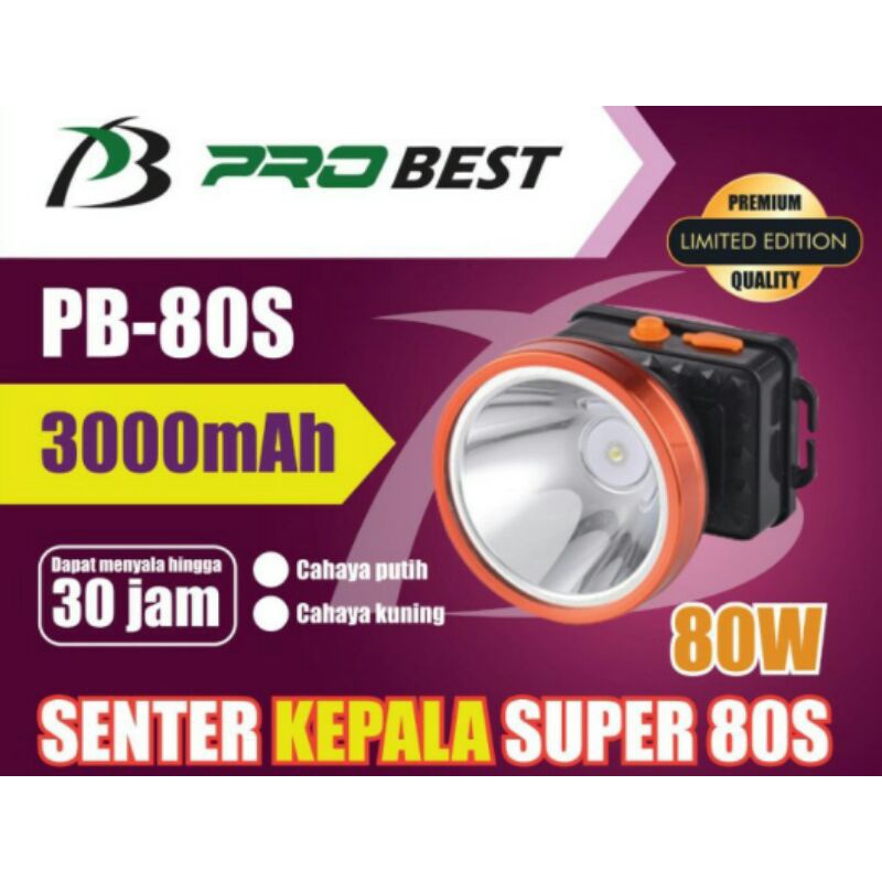 Cod Senter kepala probest 80watt visa bayar ditempat