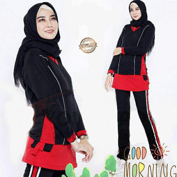 TRAINING WANITA MUSLIM SETELAN BAJU OLAHRAGA SETELAN BAJU SENAM WANITA HOODIE SETELAN OPP SETELAN