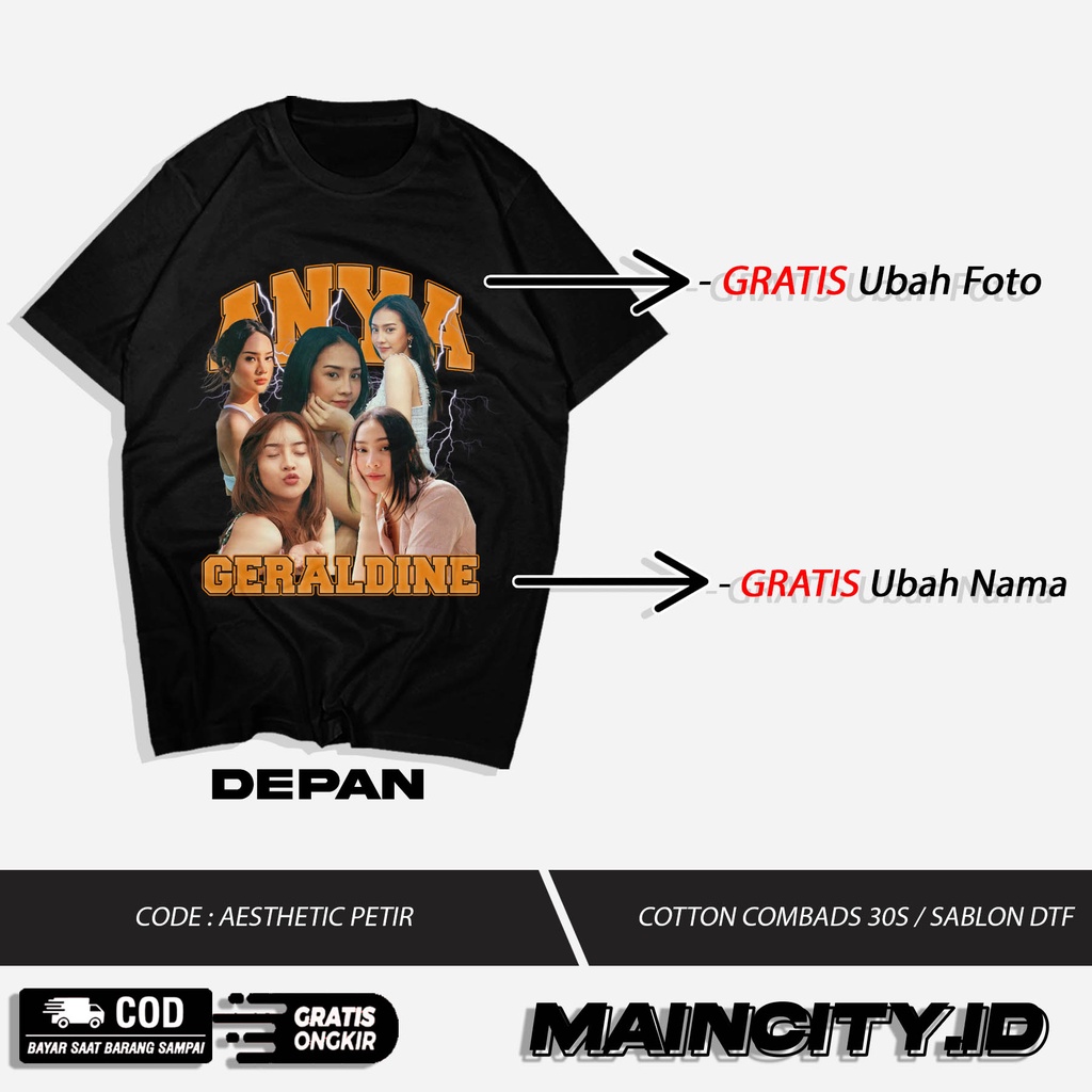 Kaos Custom Bucin Aesthetic Street Wear | Kaos Viral Tiktok MAINCITY_ID