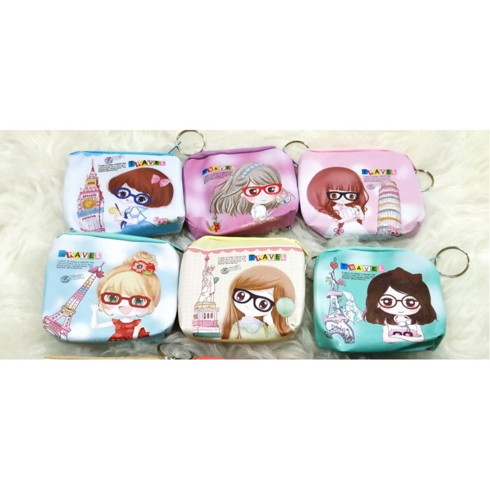 DK02 Dompet Kulit Girl Kotak Gantungan 11x8cm