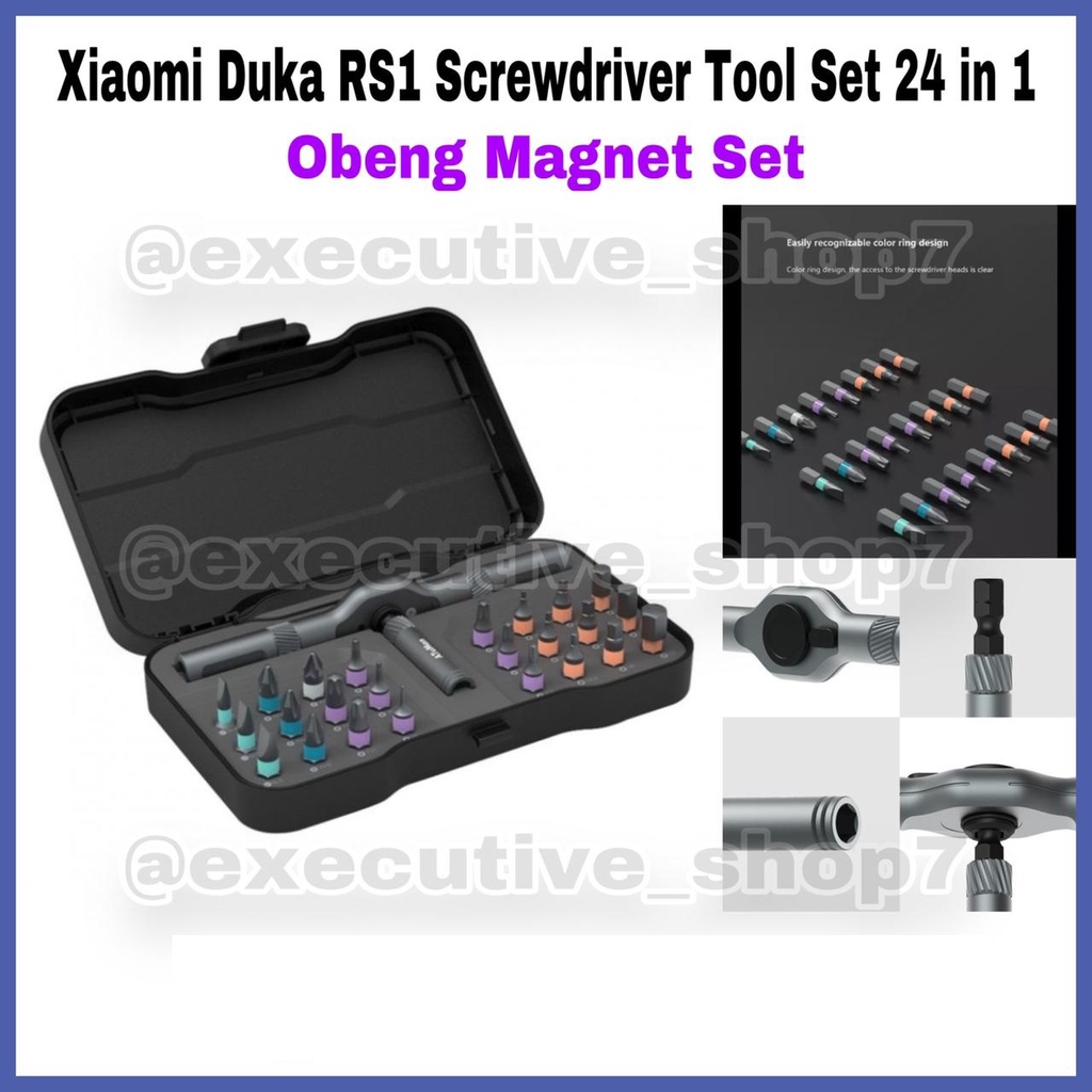 Duka RS1 Screwdriver Tool Set 24 in 1 - Obeng Magnet Set