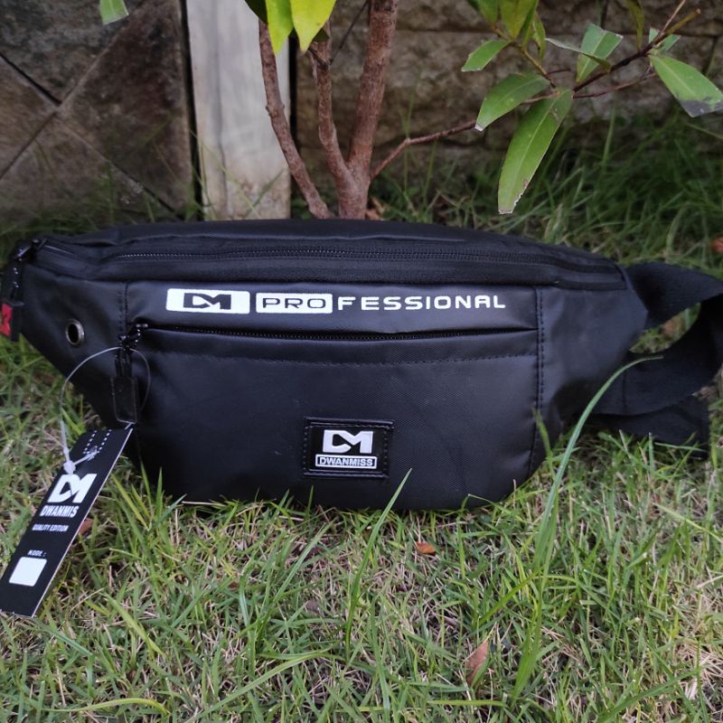 WaistBag Pria Original DM5 | Tas Selempang Pria Kanvas Premium | Tas Pria Best Seller