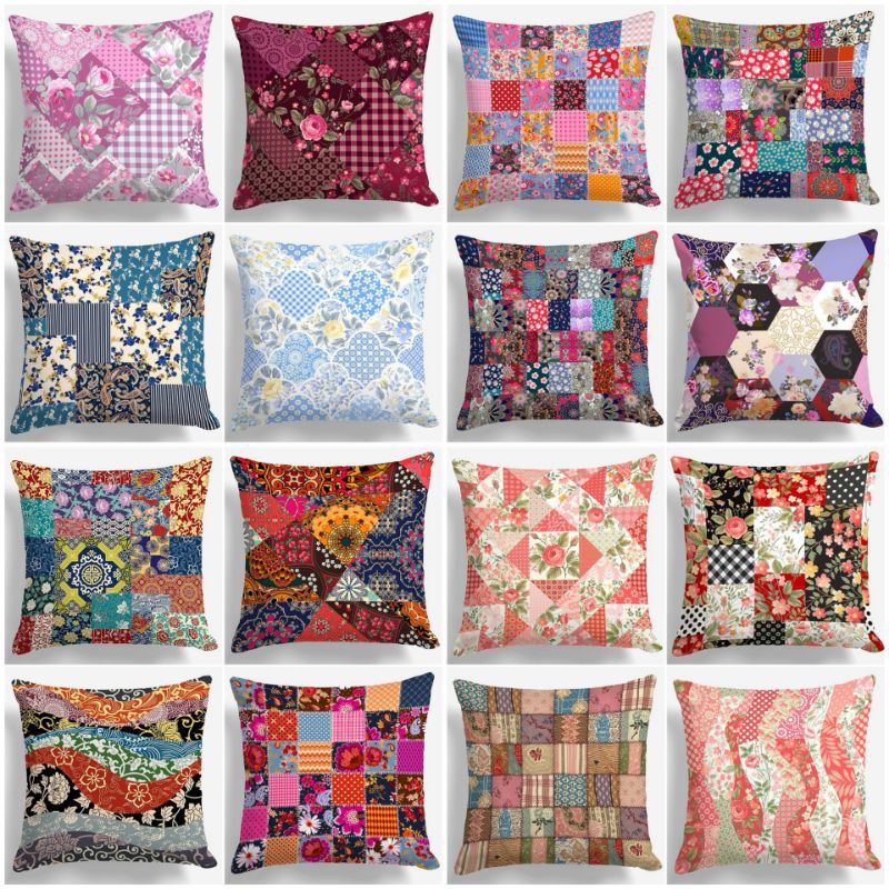 BANTAL SOFA PRINT MOTIF BOHEMIAN PATCHWORK 40X40 CM