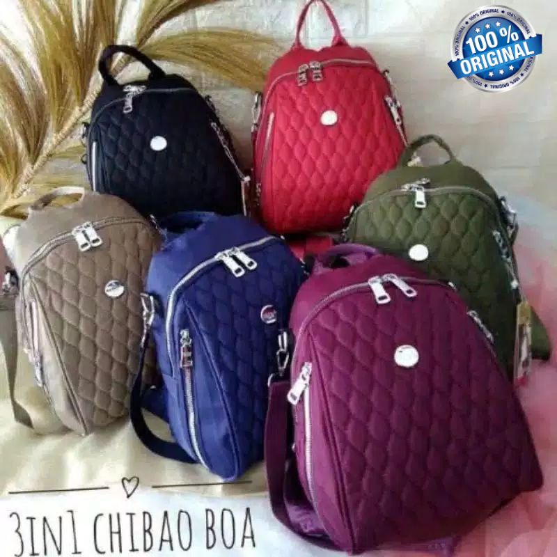 Original Tas Ransel CHIBAO Wanita Import Kualitas Super Tebal Anti Air Terbaru