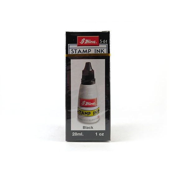 

S-61 BLACK Tinta Stempel Shiny Self-Inking