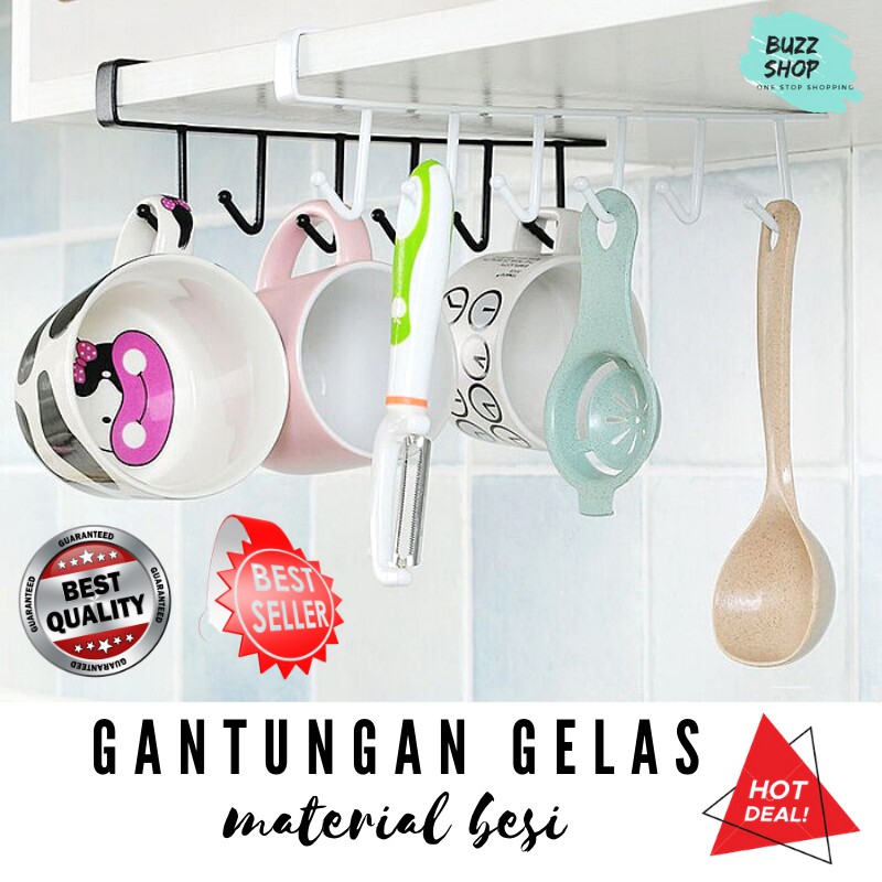 GANTUNGAN GELAS / HANGER GELAS Dapur HANGER Serbaguna Besi