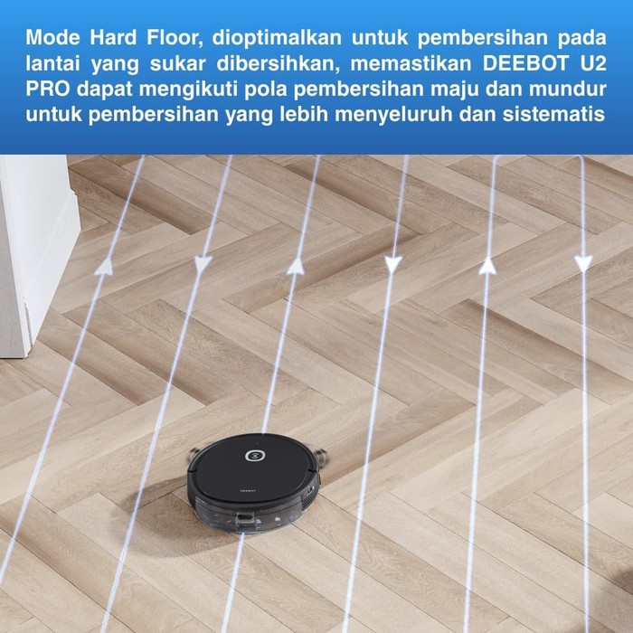 Ecovacs DEEBOT U2 PRO Robot Vacuum Cleaner Mop Vacum Sapu Pel Vakum