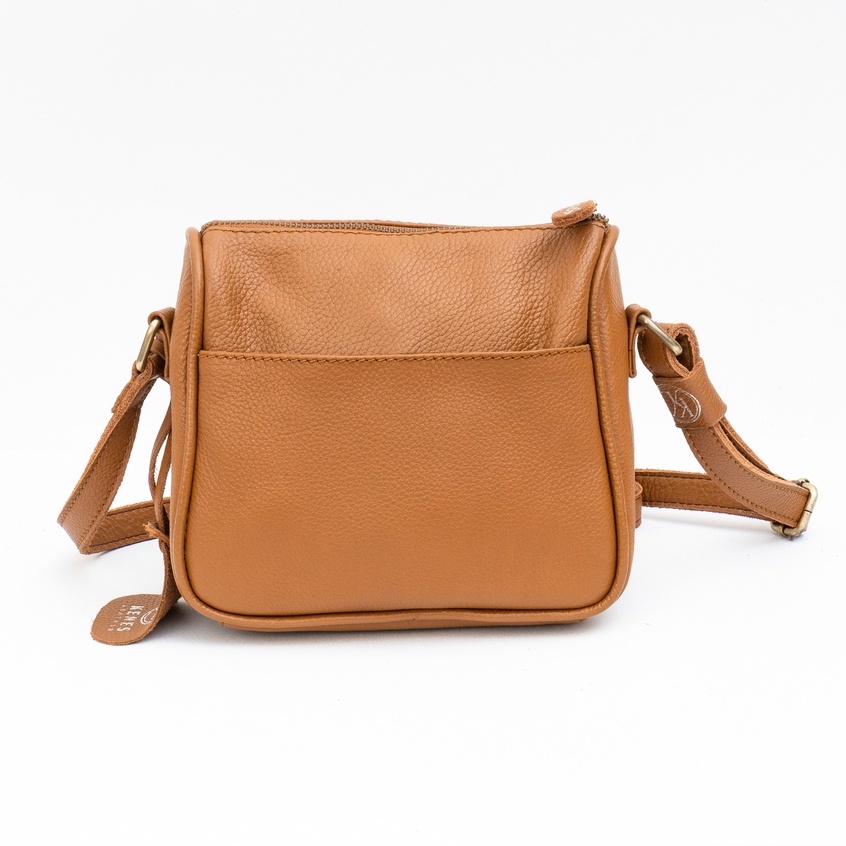 Kenes Leather Sling Bag Wanita Tas Selempang Kulit Asli IRISH Pullup - Free Gravir Nama