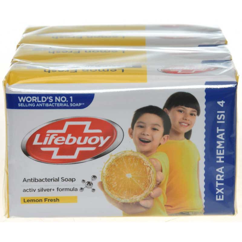 Jual Lifebuoy Bar Soap Lemon Fresh 4x110g Shopee Indonesia