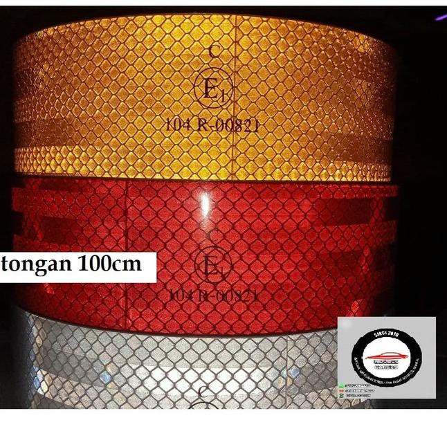 

Serbuuuu..>>137TO Stiker Reflektor Potongan 100cm x 5cm - Merah