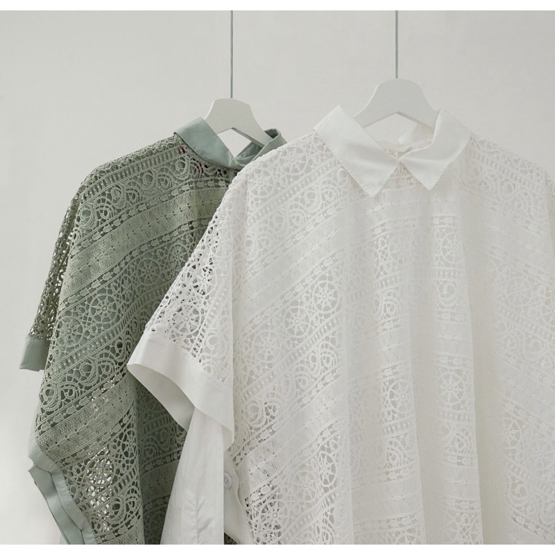 Hannah Lace Outer White Benang Jarum