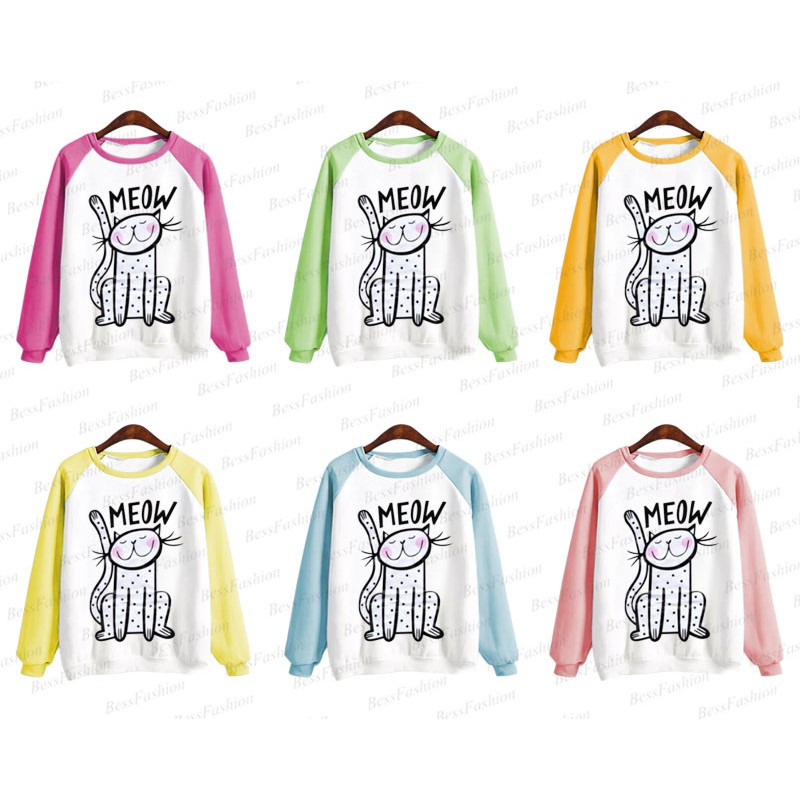 Bess - Sweater Murah Wanita / Sweater Lengan Panjang Kimono MEOW