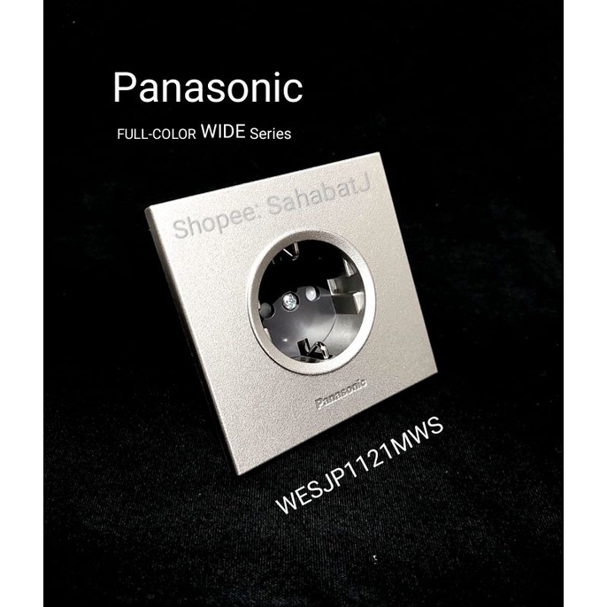 Panasonic Stop Kontak Arde Silver Stopkontak WESJP1121MWS