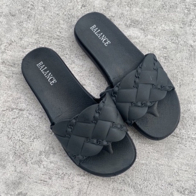 Sandal Slip Anyam Mote Jelly 956