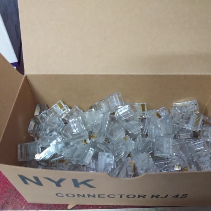 Connector Rj45 NYK isi 100pcs - Konektor Rj 45 isi 100pcs NYK Original