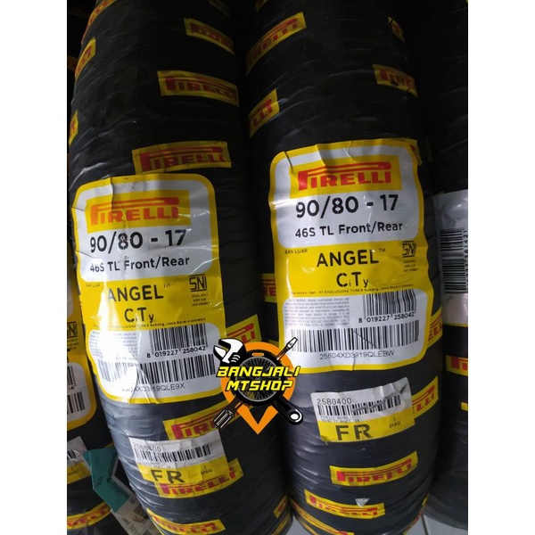 ban pirelli angel city ukuran 90/80 ring 17
