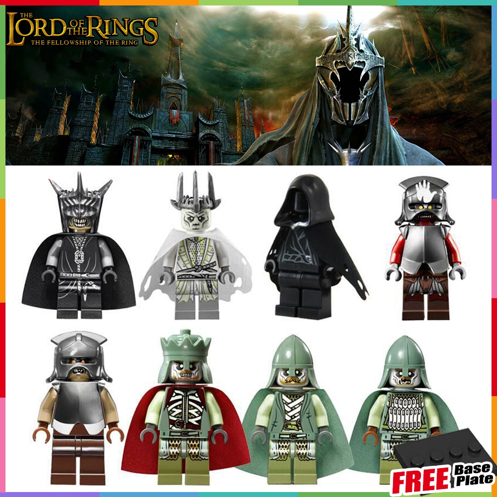 Witch-king Undead King Minifigures Lord of The Rings Mulut Sauron Mordor Uruk-hai Undead Soldier Mini Figure