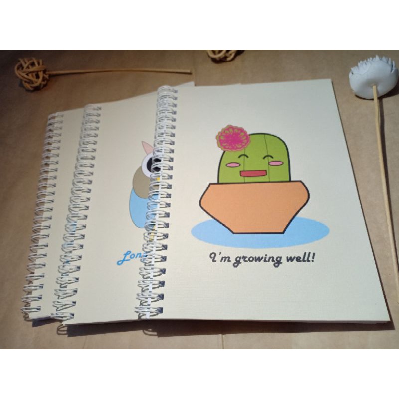 

Notebook Spiral A5 Custom / Journal Grid / Journal Dotted / Journal Lined