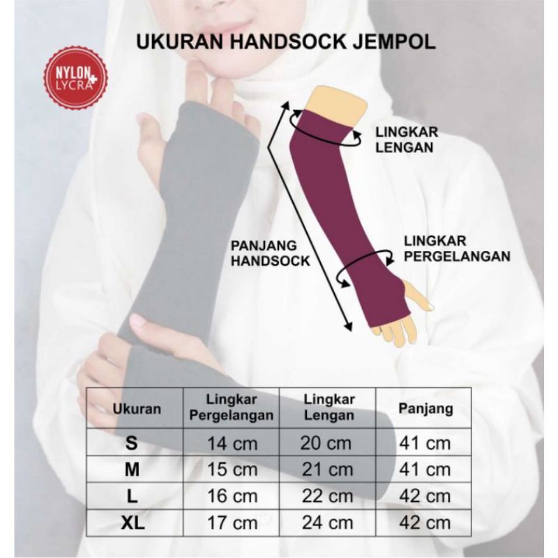 ALEA - Handsock Jempol | Manset Tangan Wanita