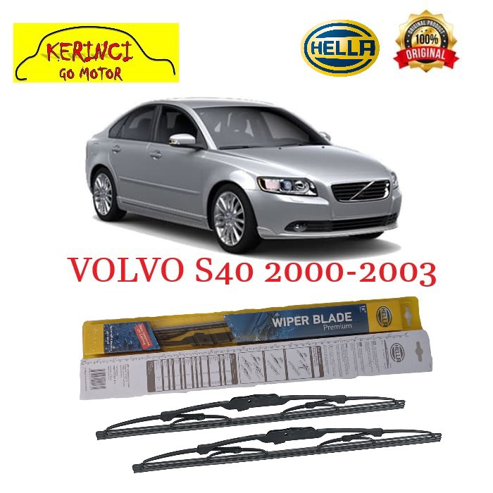 WIPER VOLVO S40 2000-2003 HELLA PREMIUM 21&quot; &amp; 20&quot; SEPASANG WIPER