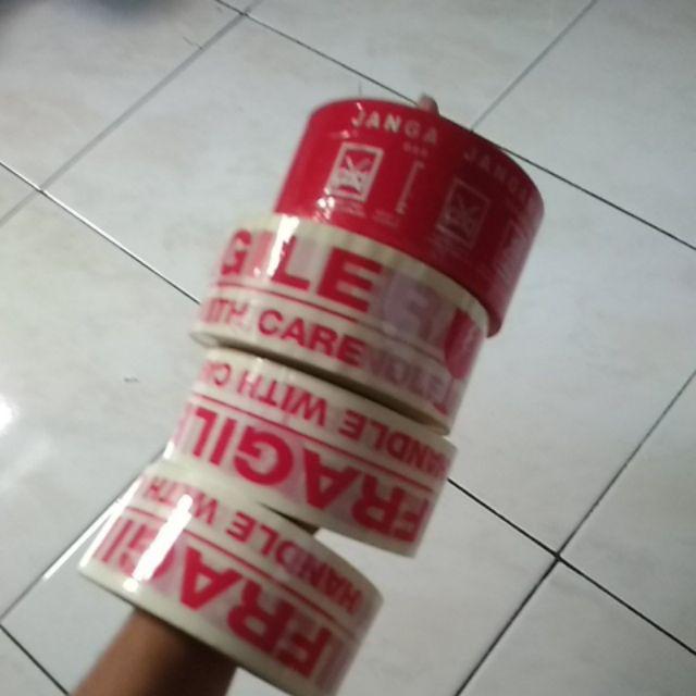 Lakban Fragile Merah Daimaru 100mtr Kuat Melekat