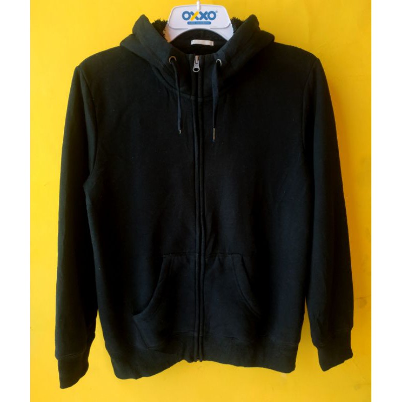 Zip Hoodie GU ( Uniqlo Group ) Sherpa Preloved Branded