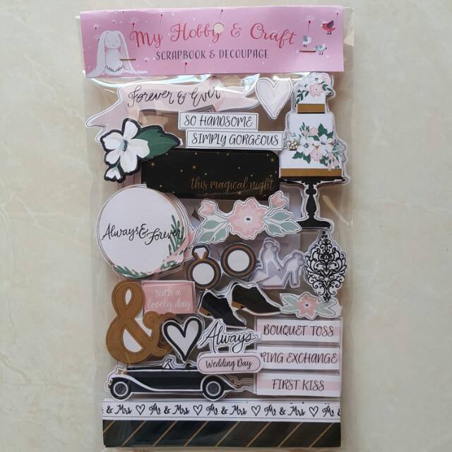 

Sticker Stiker Aesthetic Deco Anak 3D SCRAPBOOK "Forever & Ever