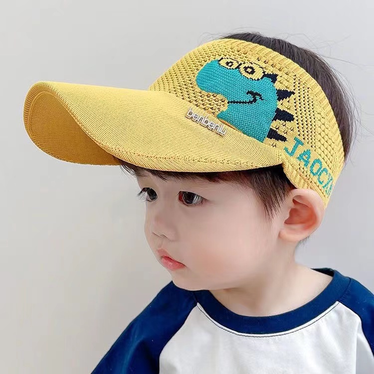 Topi Rajut Anak-Anak Kosong Atas Perlindungan Matahari Motif Karakter Lucu Murah