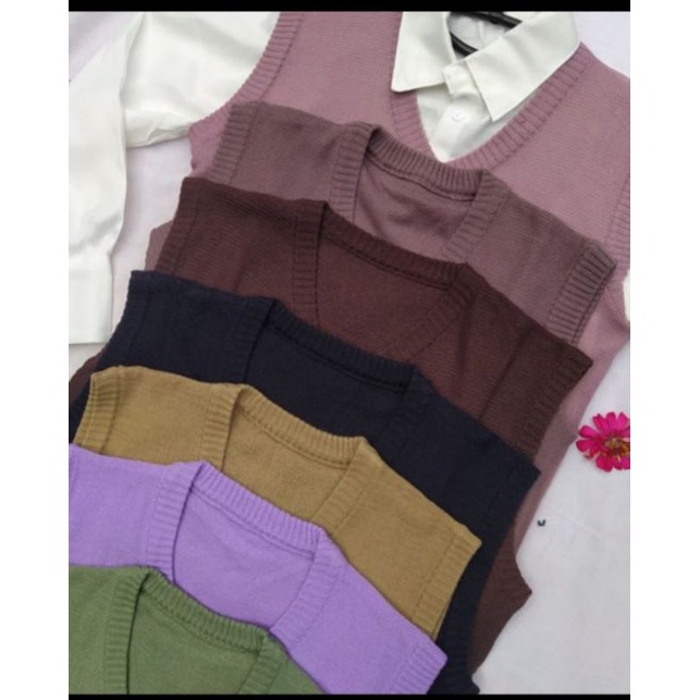 VEST ROMPI WANITA/BAJU PREMIUM TEBAL/RAJUT MODIS OUTERWEAR