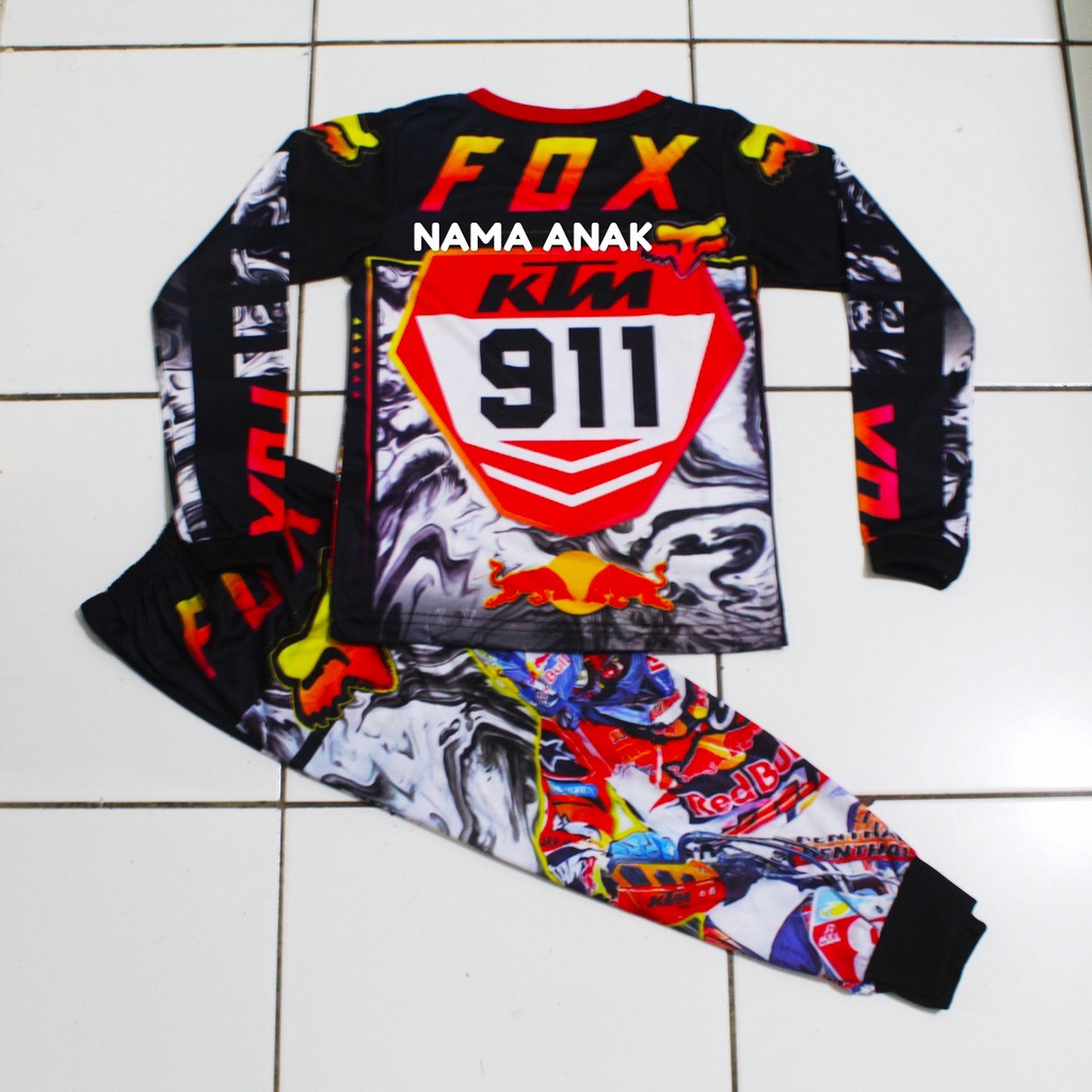 Baju balap anak/baju motor cross/setelan baju motor cross murah