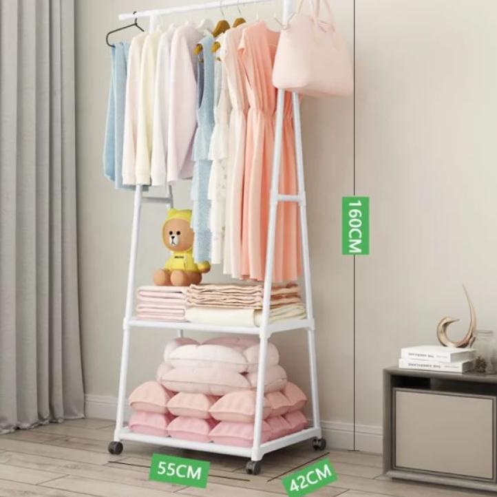 ✳ Triangle Stand Hanger / Rak Gantung Segitiga/ Gantungan Baju / Rak Baju Pipa Besi Rakit ⅍